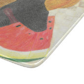 Dog mouth and watermelon cutting board カッティングボード (角)