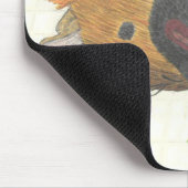 Dog mouth and watermelon mouse pad マウスパッド (コーナー)