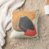 Dog mouth and watermelon pillow クッション (ブランケット)