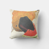 Dog mouth and watermelon pillow クッション (正面)