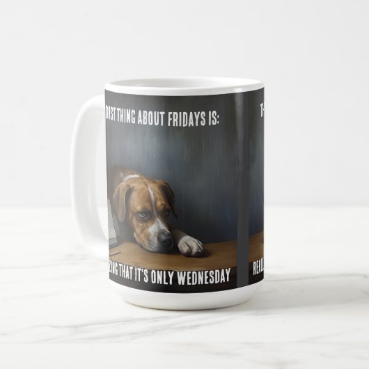Dog Mug コーヒーマグカップ (正面左)
