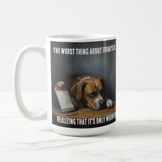 Dog Mug コーヒーマグカップ (左)