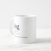 Dog Mug: Man's Best Friend コーヒーマグカップ (正面左)