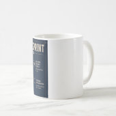 Dog Mum Cockapoo Blueprint  コーヒーマグカップ (正面右)