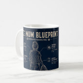 Dog Mum Cockapoo Blueprint  コーヒーマグカップ (正面左)