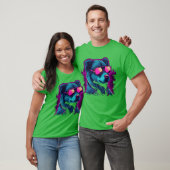 Dog Neon Colour girl boy Tシャツ (ユニセックス)