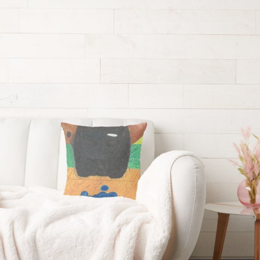 Dog nose and blueberry pillow クッション (ソファ)