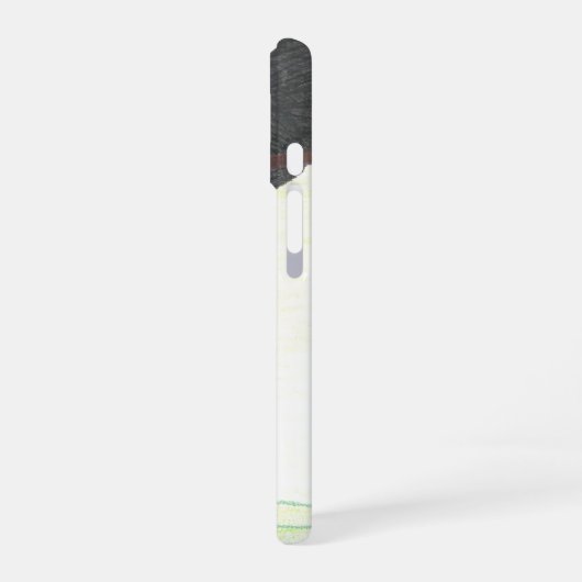 Dog nose and grape phone case iPhone 16ケース (左側面)