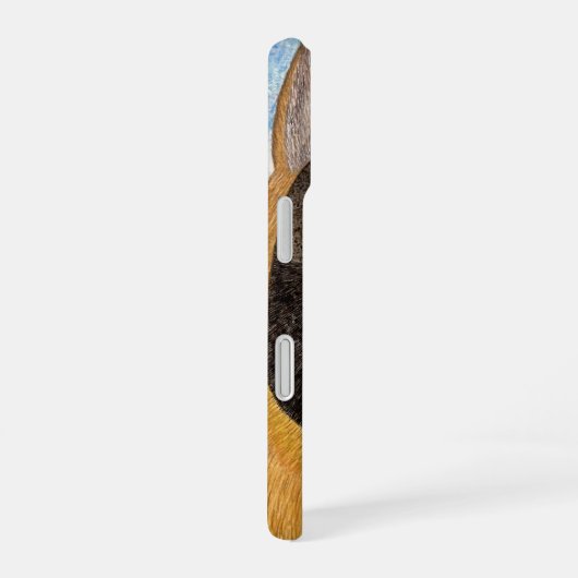 Dog nose and raspberry phone case iPhone 16ケース (右側面)