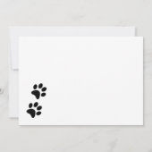 Dog of Honorペット写真結婚式の日付を保存 セーブザデート (裏面)