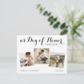 Dog Of Honor写真ペット結婚式デートを除く 案内ポストカード (スタンド正面)