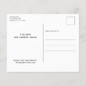 Dog Of Honor Budget結婚式Save日付はがき (裏面)