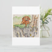 Dog on a Hill Greeting Card 招待状 (スタンド正面)