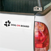 DOG ON BOARD バンパーステッカー (トラック上)