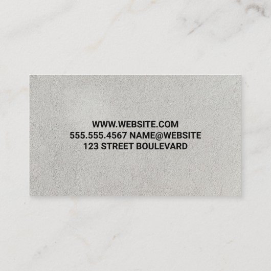 Dog on Obstacle Course 名刺 (裏面)