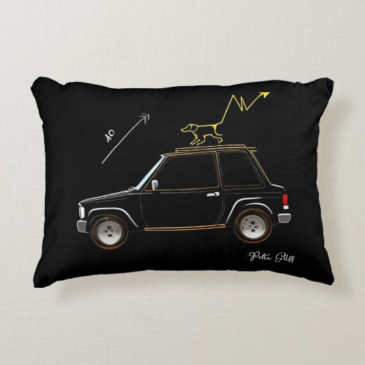 Dog on Wall Street  アクセントクッション (正面)