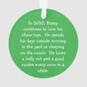 Dog Ornament オーナメント (裏面)