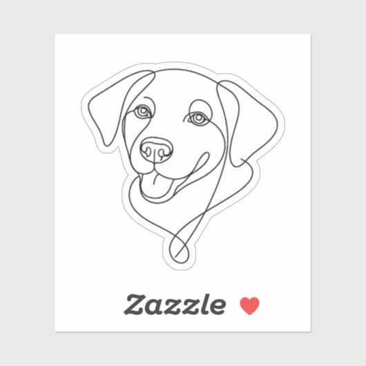 Dog Outline シール (シート)