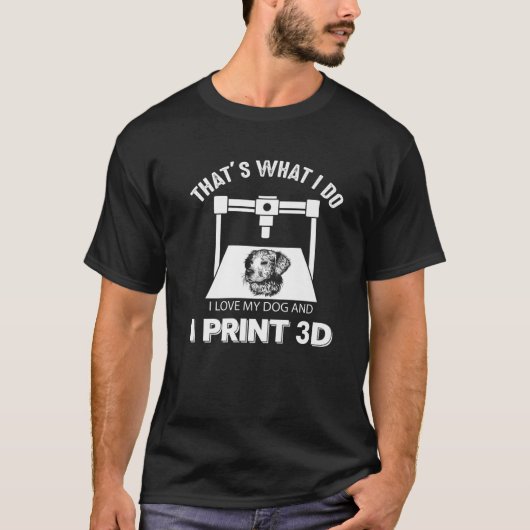 Dog Owner And 3D Print Tシャツ (正面)