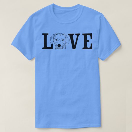 Dog Owner Love Rhodesian Ridgeback  Tシャツ (デザイン正面)