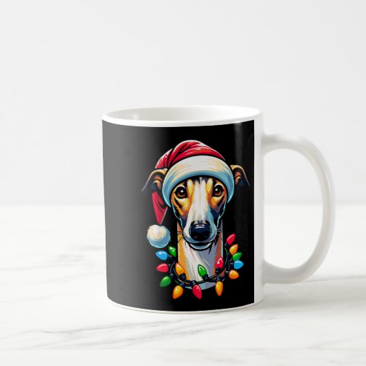 Dog Owner Xmas Men Women Favorite Ghound Christmas コーヒーマグカップ (右)