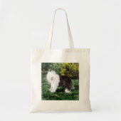 Dog Painting Old English Sheepdog トートバッグ (正面)