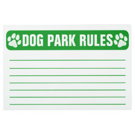 Dog Park Rules Facilityプロパティ メタルプリント