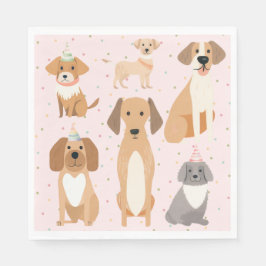 Dog Party Napkins スタンダードランチョンナプキン
