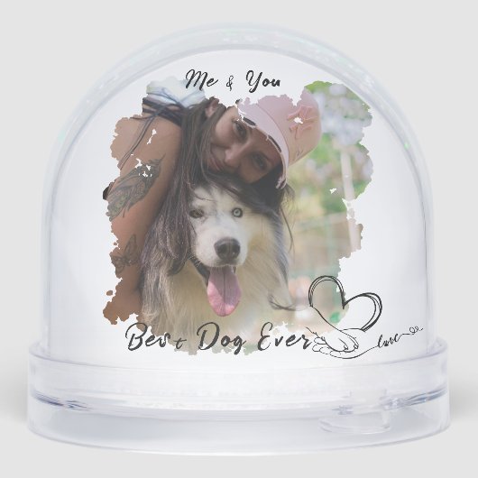 Dog Paw and Hand Pet Photo Owner Grunge  (裏面)