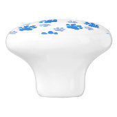 Dog Paw Print Simple Animal Lover Cute Puppies セラミックノブ (側面)