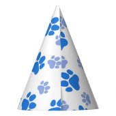 Dog Paw Print Simple Animal Lover Cute Puppies パーティーハット (裏面)
