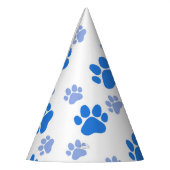 Dog Paw Print Simple Animal Lover Cute Puppies パーティーハット (左)