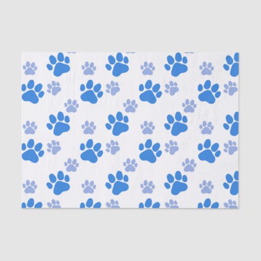 Dog Paw Print Simple Animal Lover Cute Puppies 薄葉紙 (正面)