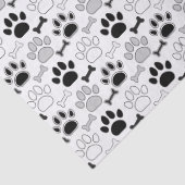 Dog Paw Prints and Bones Pattern 薄葉紙 (詳細)