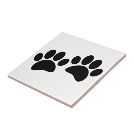 Dog Paw Prints Custom タイル (側面)