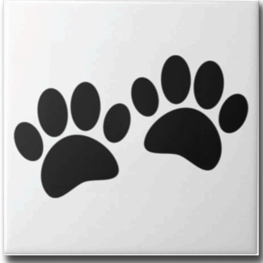 Dog Paw Prints Custom タイル
