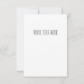 Dog Paw Tracks Editable  サンキューカード (裏面)