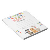 Dog Paw-ty Kids Time Capsule Message ノートパッド (アングル)