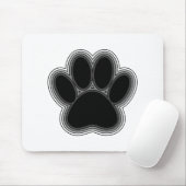 Dog Paw With Outlines マウスパッド (マウス)