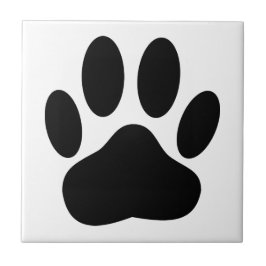 Dog Pawprint Square Canine タイル