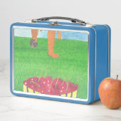 Dog paws and cherry メタルランチボックス (インサイチュ)