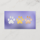 Dog Paws Footprints | Animal Care 名刺 (正面)