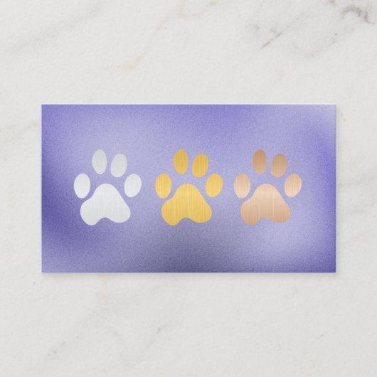 Dog Paws Footprints | Animal Care 名刺 (正面)