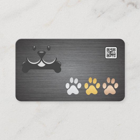 Dog Paws Metal | Animal Services 名刺 (正面)