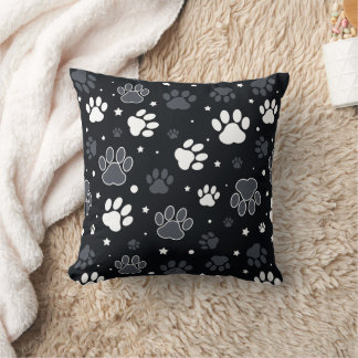 Dog Paws Pattern – Funny Gift for Pet Lovers クッション
