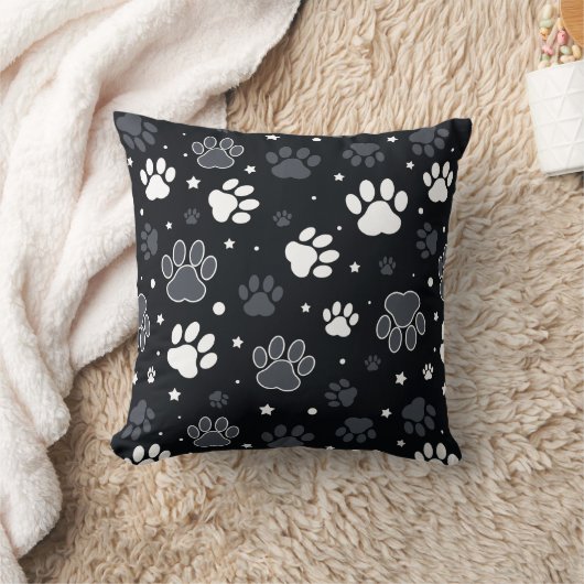 Dog Paws Pattern – Funny Gift for Pet Lovers クッション (ブランケット)