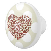 Dog Paws, Puppy Paws, Animal Paws, Heart, Pet セラミックノブ (右)