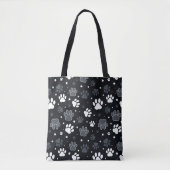 Dog Paws Tote Bag – Funny Pet Lover Gift トートバッグ (正面)