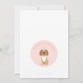 Dog Pawty Birthday Invitation 招待状 (裏面)
