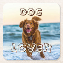 Dog Pet Love Drinks Party Coaster